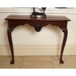 PAIR OF DUBLIN MAHOGANY CONSOLE TABLES