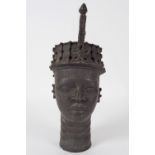 BENIN BRONZE BUST