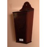 EDWARDIAN MAHOGANY HANGING BOX