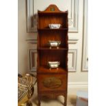 GEORGE III SATINWOOD WATERFALL BOOKCASE