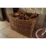 LARGE BASKET OF LOGS