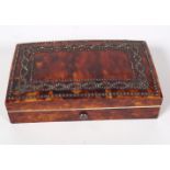 19TH-CENTURY IVORY & TORTOISESHELL JEWELLERY BOX