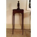 EDWARDIAN MAHOGANY URN STAND