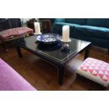 LARGE ORIENTAL LACQUERED COFFEE TABLE