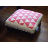 UPHOLSTERED FOOTSTOOL