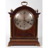 19TH-CENTURY MAHOGANY CASED BRACKET CLOCK