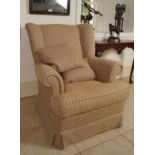 MODERN UPHOLSTERED WINGBACK CHAIR