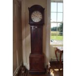 19TH-CENTURY MAHOGANY LONG CASE CLOCK