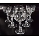 SET OF SIX EARLY 20TH-CENTURY WINE GLASSES