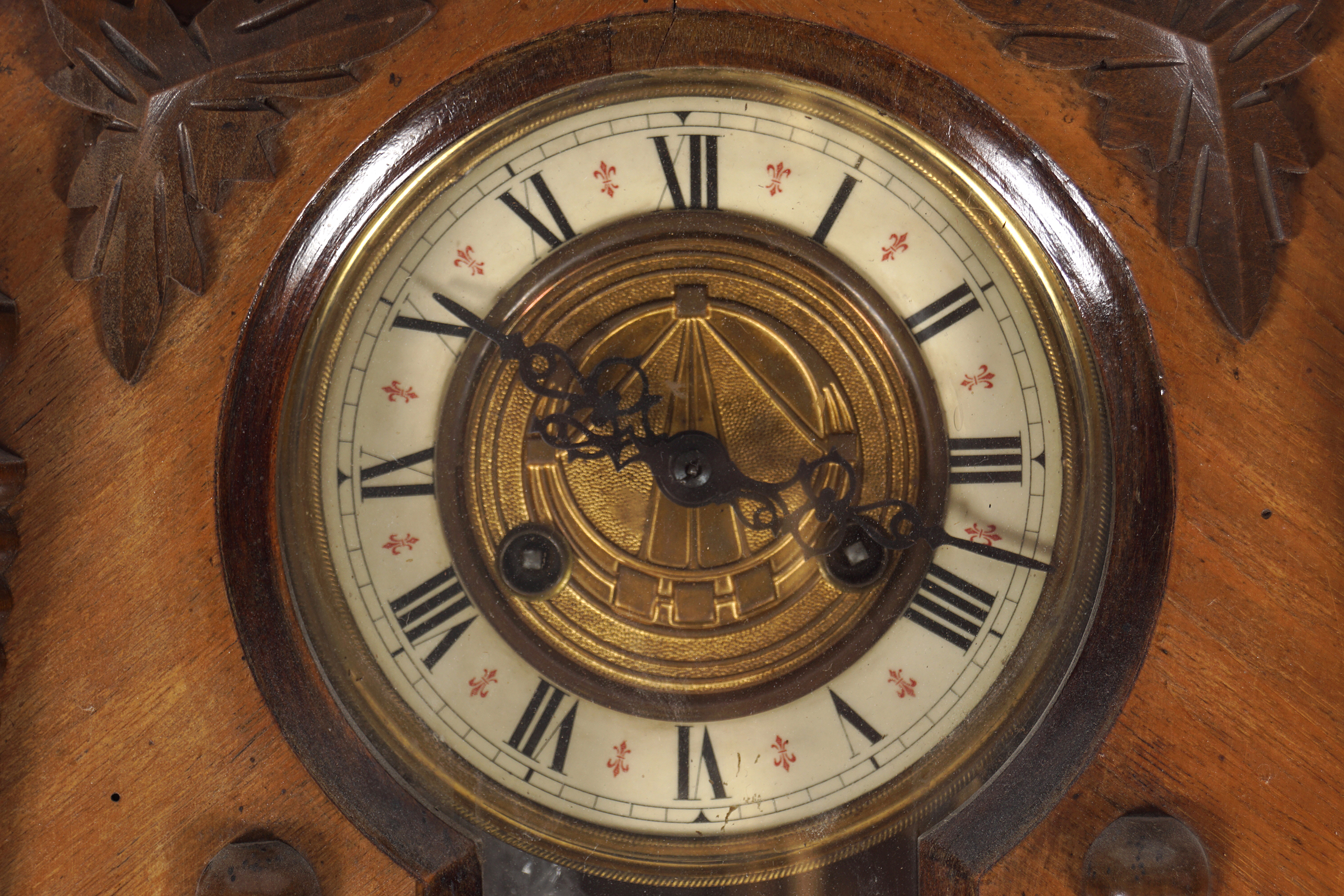 19TH-CENTURY WALNUT CASED WALL CLOCK - Image 5 of 5