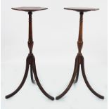 PAIR OF GEORGE III STYLE MAHOGANY TORCHERES