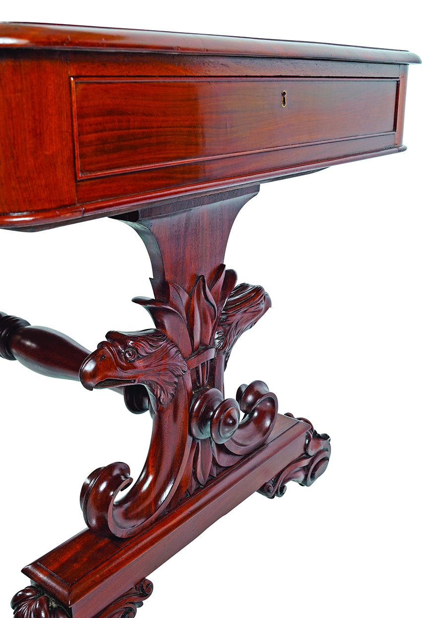 WILLIAM IV PERIOD MAHOGANY LIBRARY TABLE - Image 3 of 3