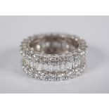 DIAMOND TRIPLE ROW ETERNITY RING