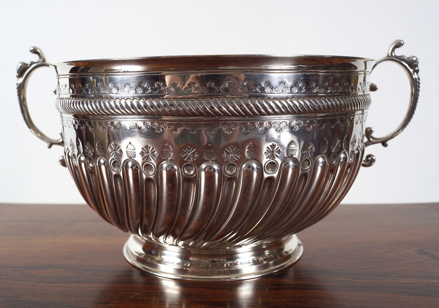 SILVER FRUIT BOWL