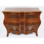 LATE 19TH-CENTURY KINGWOOD BOMBE COMMODE