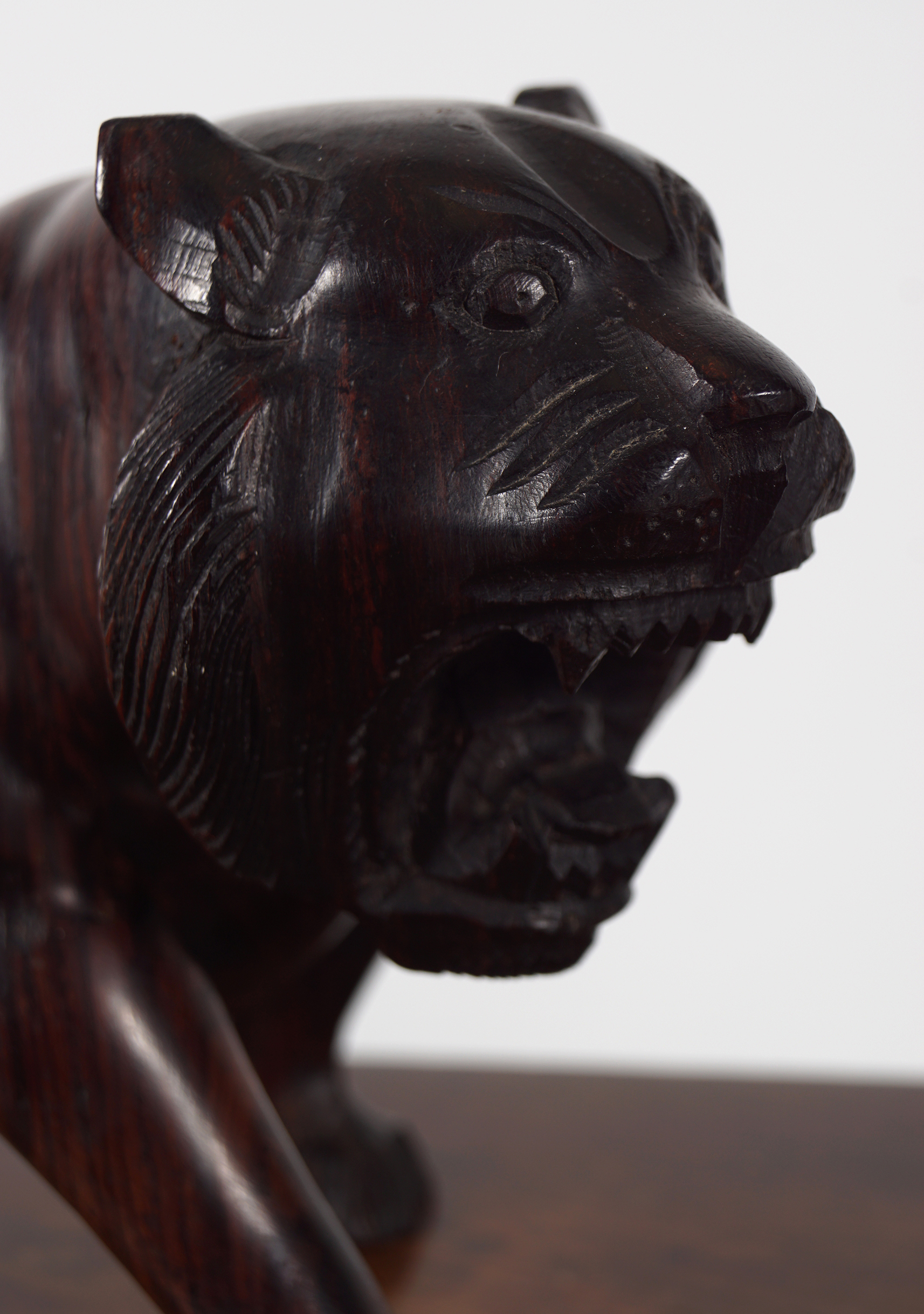 19TH-CENTURY HARDWOOD SCULPTURE - Image 2 of 2