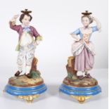 PAIR OF 19TH-CENTURY BISQUE FIGURES