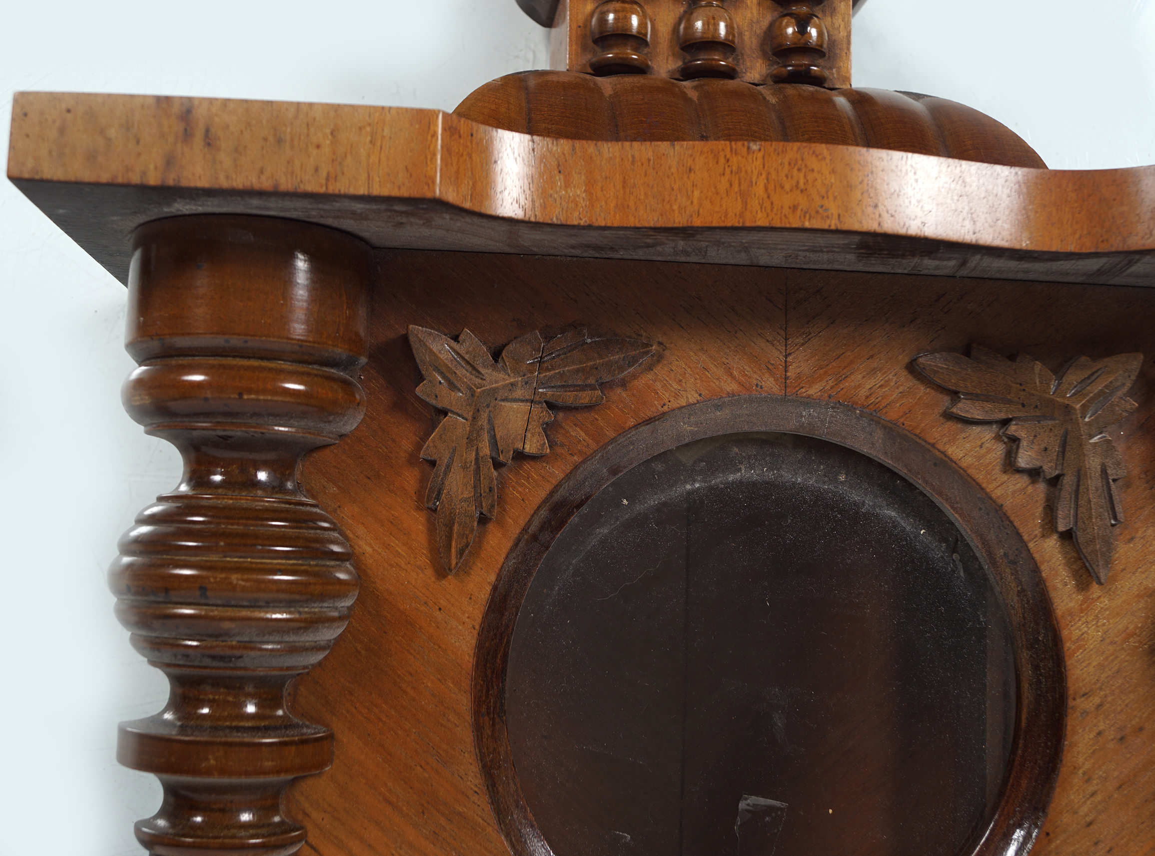 19TH-CENTURY WALNUT CASED WALL CLOCK - Image 3 of 5