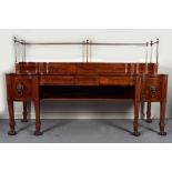 GEORGE III MAHOGANY AND INLAID SIDEBOARD