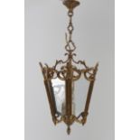 BRASS HALL LANTERN