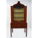 18TH-CENTURY MAHOGANY AND SATINWOOD BIJOU CABINET