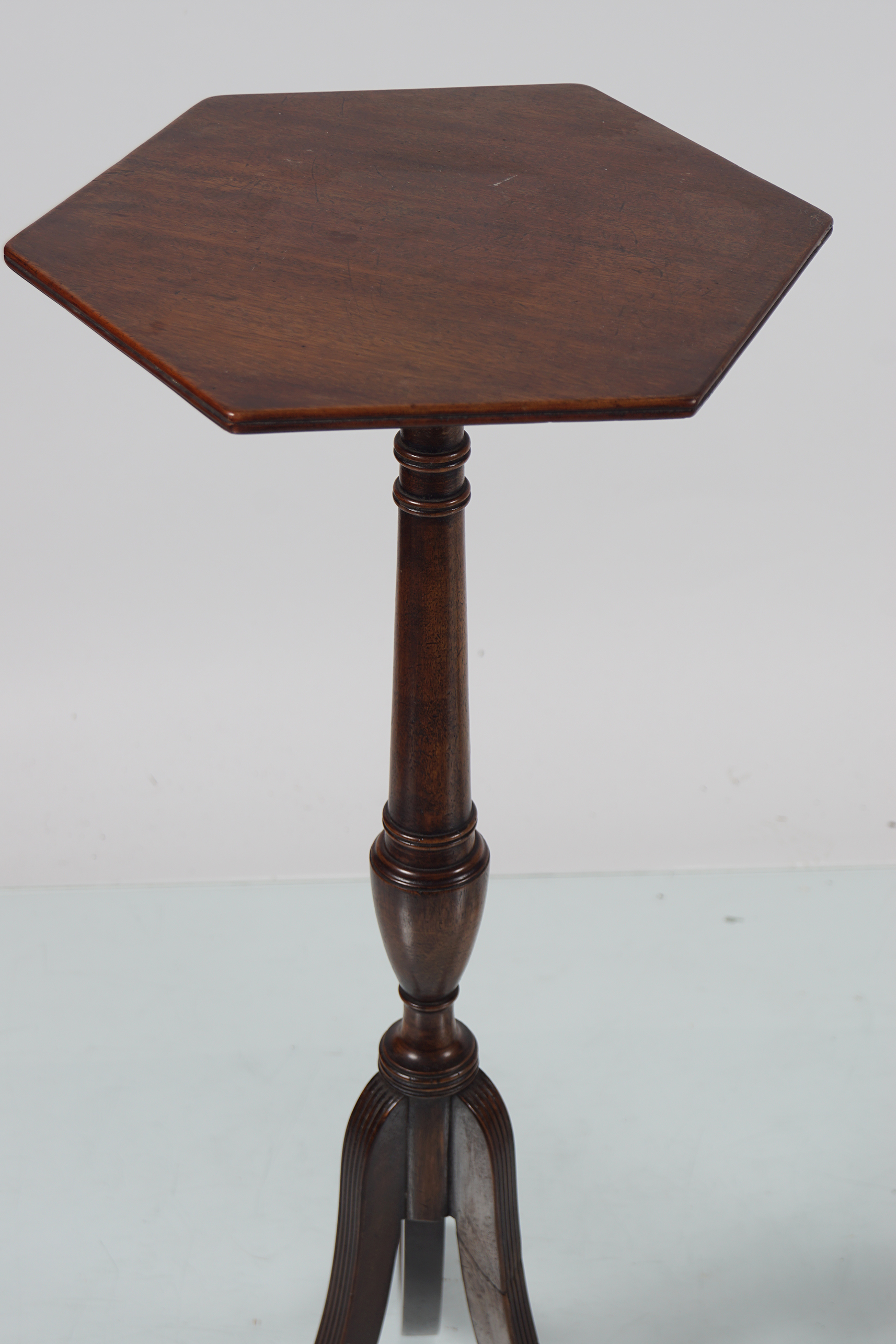 PAIR OF GEORGE III STYLE MAHOGANY TORCHERES - Image 2 of 3