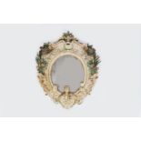 PAIR OF VENETIAN PAINTED PIER MIRRORS