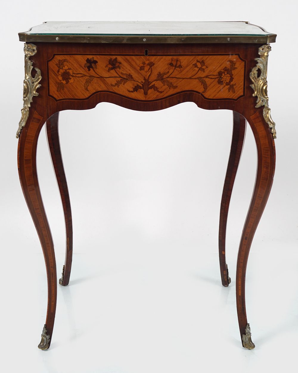 19TH-CENTURY KINGWOOD AND MARQUETRY TABLE