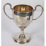 CRESTED SILVER LOVING CUP
