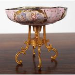 VIENNESE GILDED SILVER AND ENAMELLED BOWL