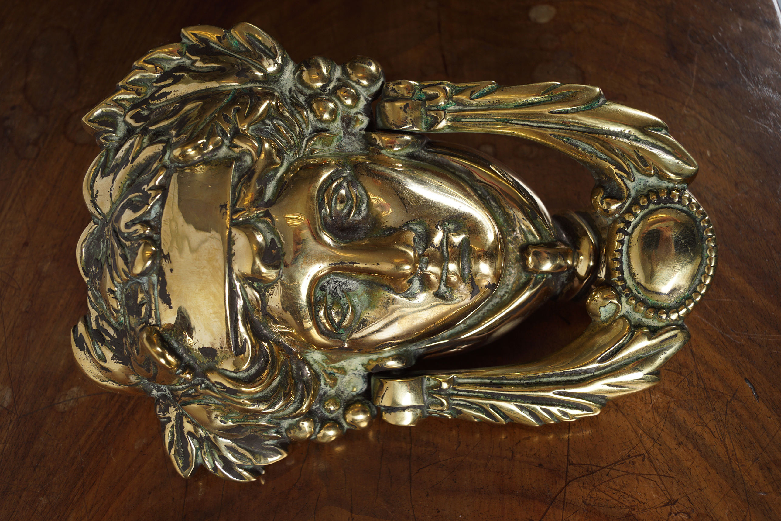 GEORGIAN BRASS DOOR KNOCKER