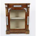 PAIR OF WALNUT AND ORMOLU MOUNTED CABINETS
