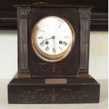 19TH-CENTURY MARBLE MANTLE CLOCK