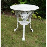 19TH-CENTURY CAST IRON GARDEN TABLE