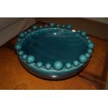 TURQUOISE CERAMIC BOWL