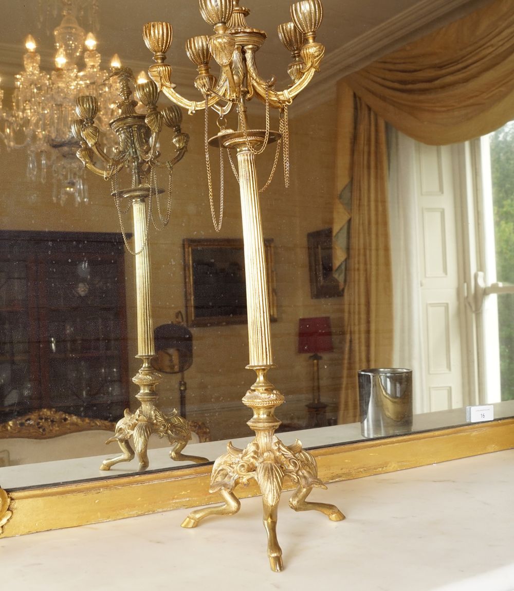 PAIR 19TH-CENTURY ORMOLU CANDELABRAS