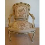 PAIR LOUIS XV STYLE ARMCHAIRS