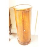 EMPIRE STYLE MAHOGANY CYLINDRICAL PEDESTAL