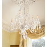 LARGE WATERFORD CRYSTAL CHANDELIER