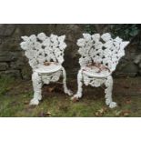 PAIR OF 19TH-CENTURY CAST IRON GARDEN SEATS