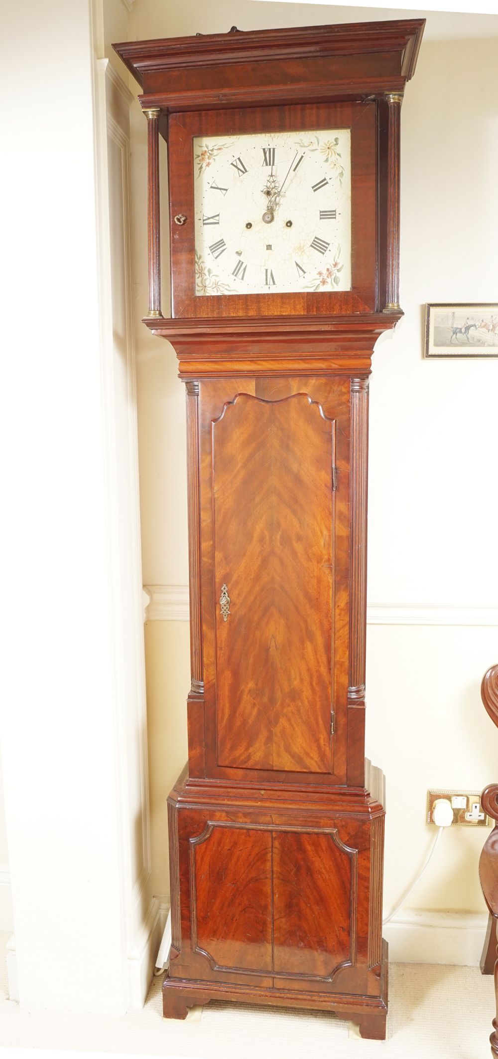 GEORGE III MAHOGANY LONGCASE CLOCK