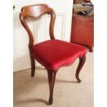 SET OF 6 VICTORIAN MAHOGANY DINING CHAIRS