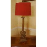 PAIR OF BRASS TABLE LAMPS