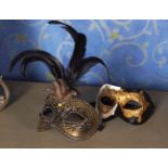 2 VENETIAN MASKS