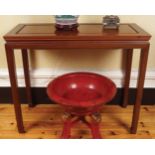 CHINESE HARDWOOD CONSOLE TABLE