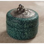 SHAGREEN STYLE METAL MOUNTED BOX AND COVER