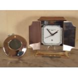 NEWBRIDGE SILVER PLATED CARRIAGE CLOCK