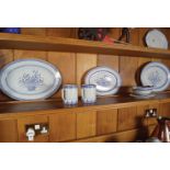 126 PIECE CHINESE BLUE AND WHITE DINNER SERVICE