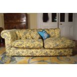 LARGE DESIGNER ROLL BACK SETTEE