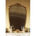 LARGE ITALIAN GILT FRAMED OVERMANTLE MIRROR